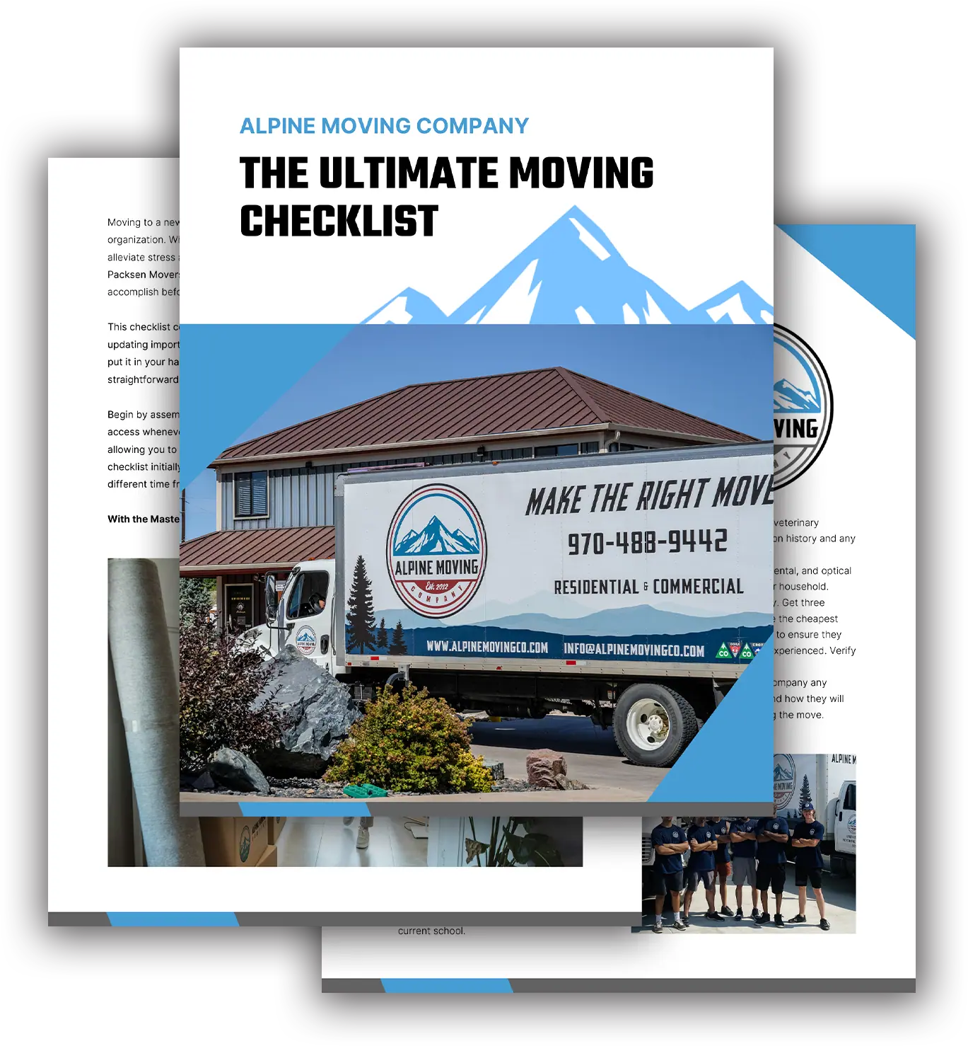 alpine moving checklist